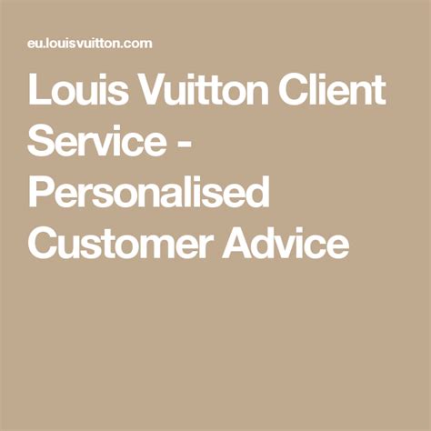 louis vuitton advisor|louis vuitton customer service email.